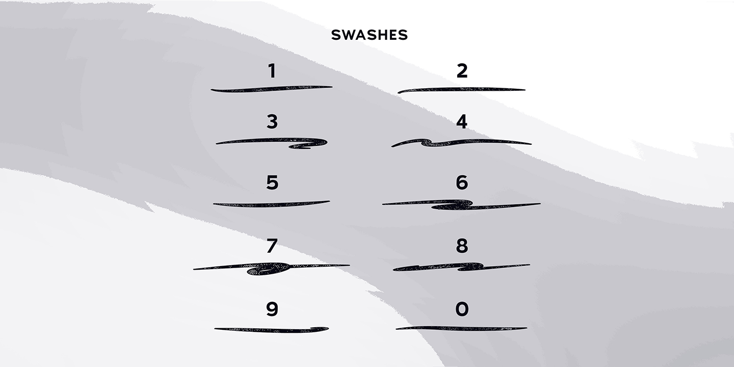 Ardin Outline Swash Font preview
